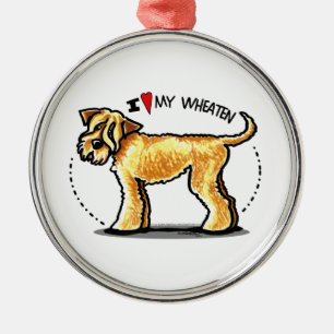 Ornamento De Metal SCWT Wheaten Terrier Lover