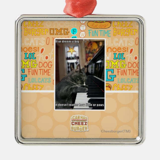 Ornamento De Metal Se o dreem do ur é grande (Frente)