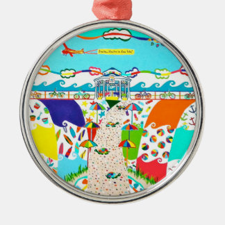 Ornamento De Metal Sea Isle City Promenade Ornament Premium Round