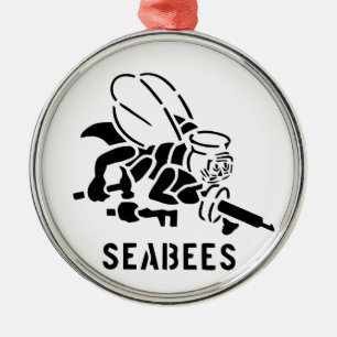 Ornamento De Metal SeaBees