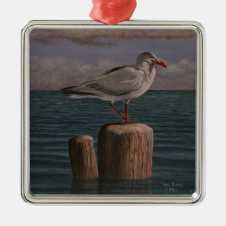 Ornamento De Metal Seagull by Tom Rock Metal Ornament