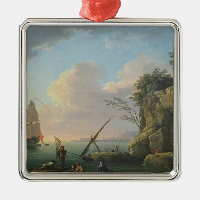 Ornamento De Metal Seascape, 1748 (Frente)