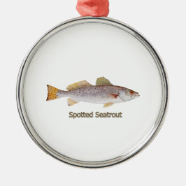 Ornamento De Metal Seatrout manchado