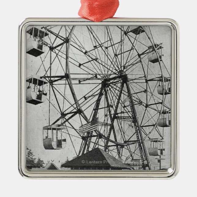 Ornamento De Metal Seattle, expo WashingtonYukon-Pacífica Ferris (Frente)