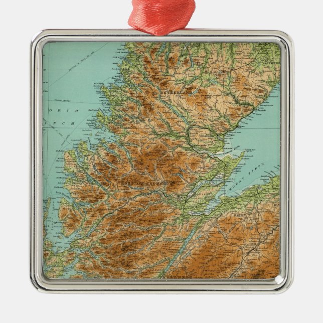 Ornamento De Metal Seção do norte de Scotland (Frente)