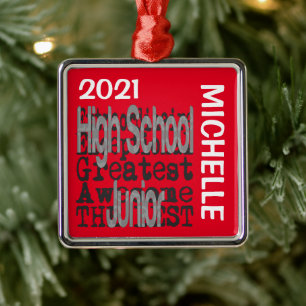Ornamento De Metal Segundo grau Junior Extraordinário PERSONALIZADO