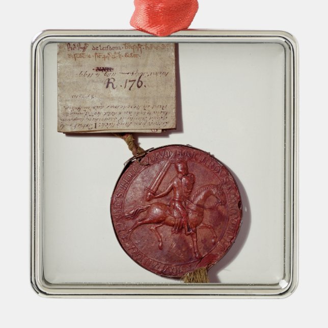 Ornamento De Metal Selo do rei Richard mim (Frente)