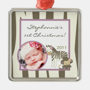 Ornamento De Metal Selva feita sob encomenda personalizada da menina