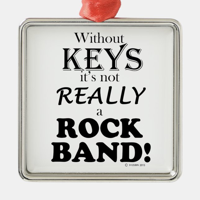 Ornamento De Metal Sem Chaves - Banda de Rock (Frente)