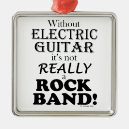 Ornamento De Metal Sem Violão Elétrico - Banda de Rock