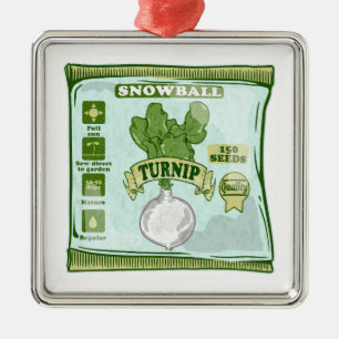 Ornamento De Metal Sementes De Nabo Cultivando Vegetais