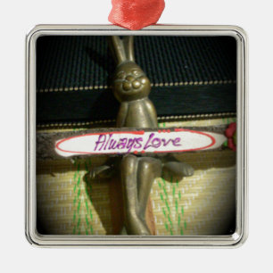 Ornamento De Metal Sempre Ama Hakuna Matata Cute Rabbit style.png
