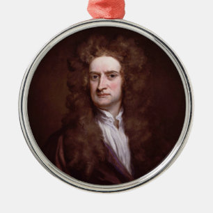 Ornamento De Metal Senhor Isaac Newton do retrato pelo senhor Godfrey