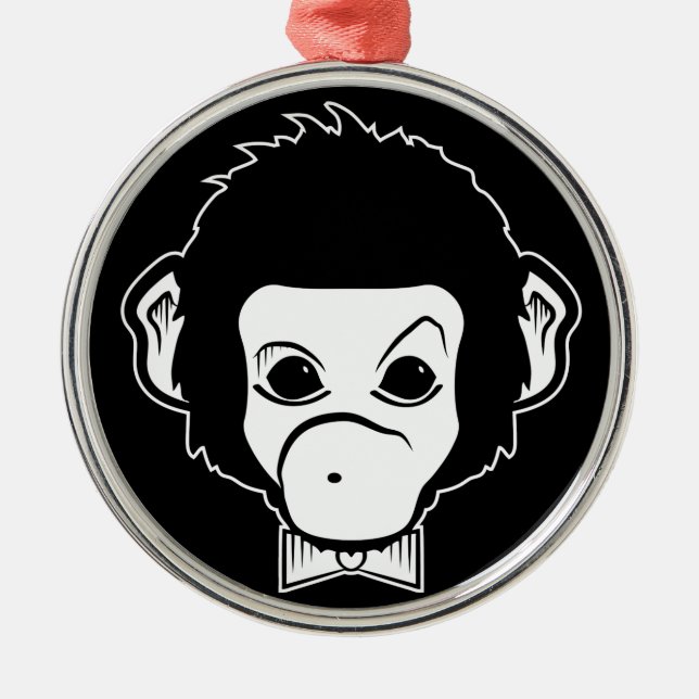 Ornamento De Metal senhor macaco (Frente)