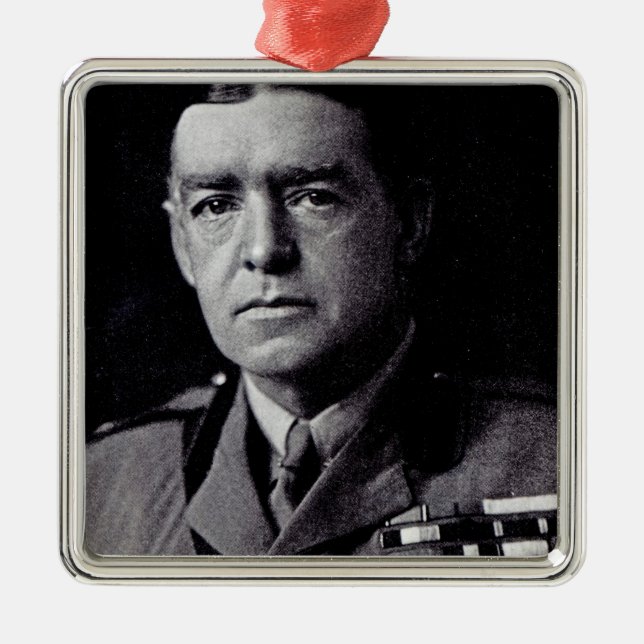 Ornamento De Metal Senhor principal Ernest Shackleton (Frente)