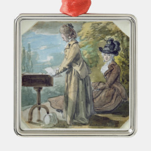 Ornamento De Metal Senhora Francis Scott e senhora Elliot, c.1770