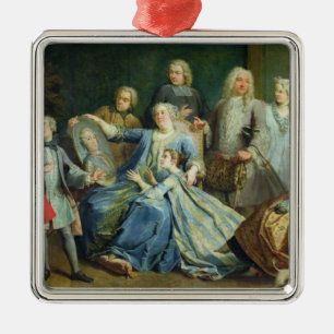 Ornamento De Metal Senhora Mercier Cerco por sua família, 1731
