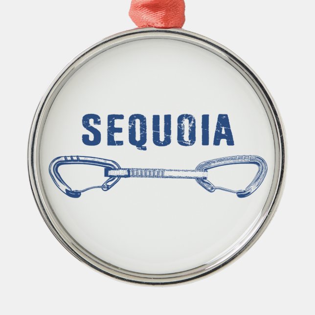 Ornamento De Metal Sequoia National Park Escalada Quickdraw (Frente)