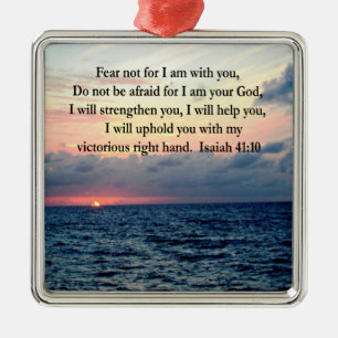 ORNAMENTO DE METAL SERENE SUNRISE ISAIAH 41:10