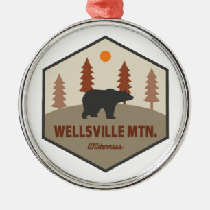 Ornamento De Metal Serra de Wellsville Wilderness Utah Urso