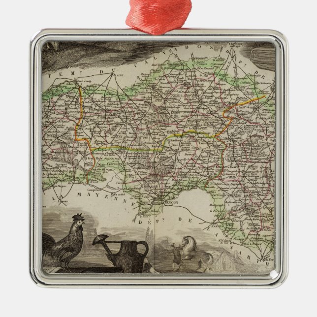 Ornamento De Metal Serviço De L'Orne (Frente)