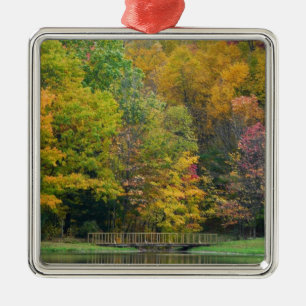 Ornamento De Metal Sete Primaveras Call Bridge II Autumn Landscape