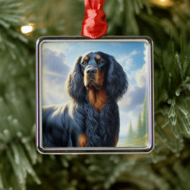 Ornamento De Metal Setter Gordon