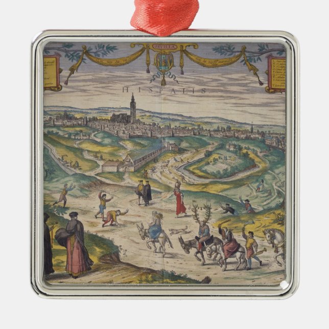 Ornamento De Metal Sevilha (Frente)