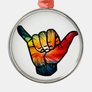 Ornamento De Metal Shaka Rainbow