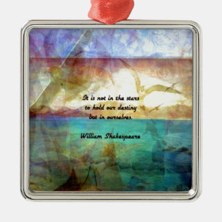 Ornamento De Metal Shakespeare Inspirational Cote Sobre Destino