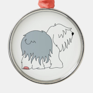 Ornamento De Metal Sheepdog Bobtail