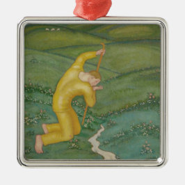 Ornamento De Metal Shepherd em seu campo (por Eugeniusz Zak)