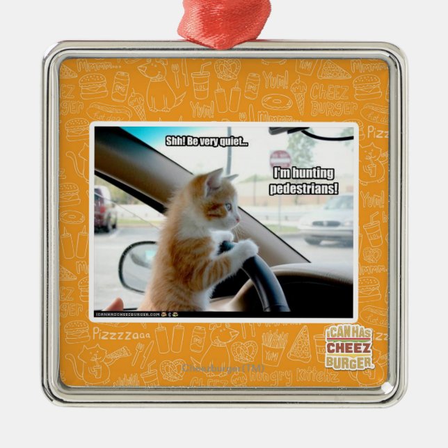 Ornamento De Metal Shh! Seja muito quieto (Frente)