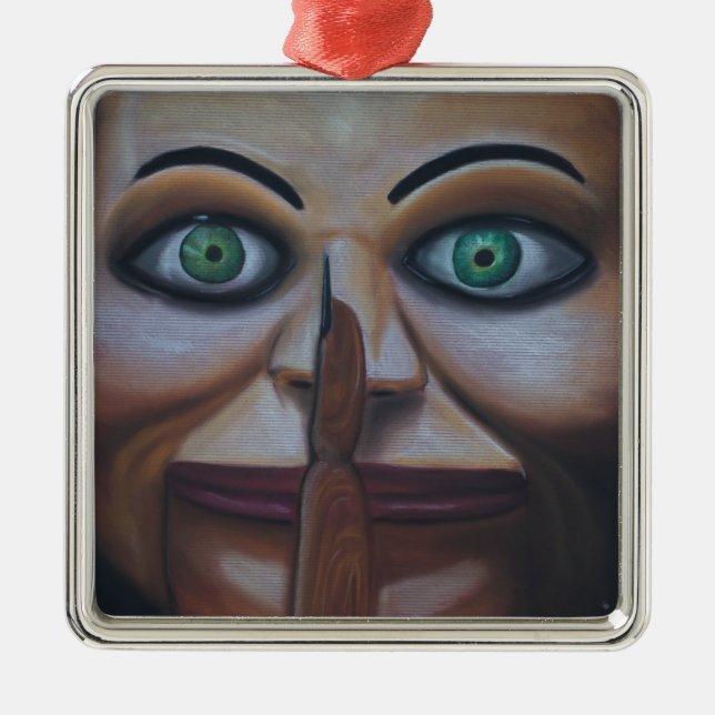 Ornamento De Metal Shhhhh (Frente)