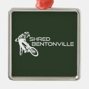 Ornamento De Metal Shred Bentonville Arkansas Mountain Biking