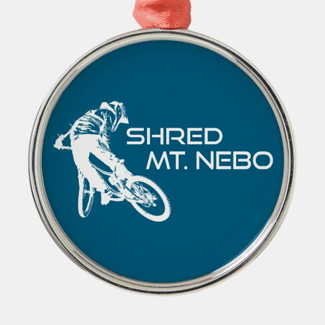 Ornamento De Metal Shred The Mt. Nebo Trail Bentonville (Frente)