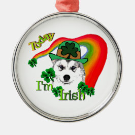 Ornamento De Metal Siberian Husky Rua Patrick