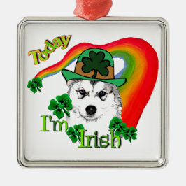 Ornamento De Metal Siberian Husky Rua Patrick