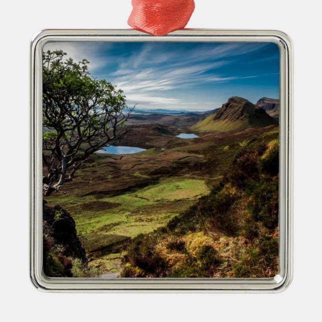 Ornamento De Metal Siga seus sonhos! (Frente)