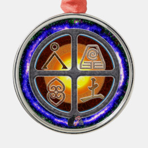 Ornamento De Metal Signos da Terra
