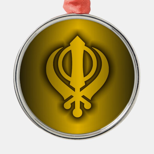Ornamento De Metal Sikh (Frente)
