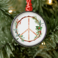 Símbolo de Paz de Madeira Botânica de Natal Classi