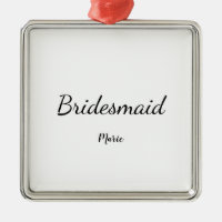 SIMPLES MINIMAL adicione seu nome bridesmaid perso