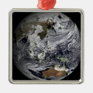 Ornamento De Metal Simulação da nuvem da terra completa