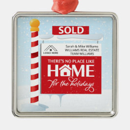 Ornamento De Metal Sinal de Natal Imobiliário