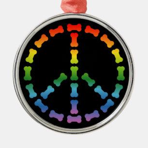 Ornamento De Metal Sinal de Paz