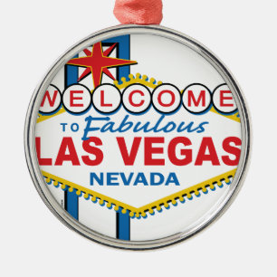 Ornamento De Metal Sinal retro de Las Vegas
