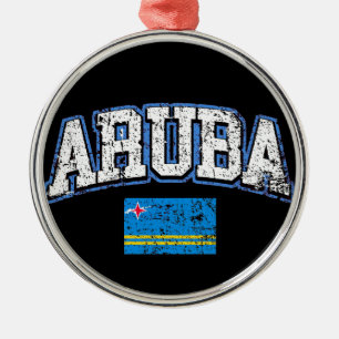 Ornamento De Metal Sinalizador Aruba