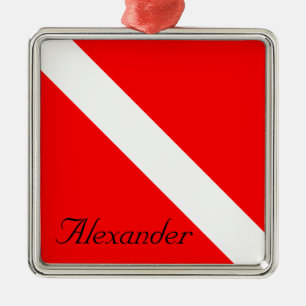 Ornamento De Metal Sinalizador SCUBA Seta de Discador Personalizado V