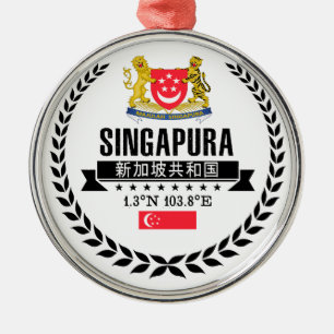 Ornamento De Metal Singapura
